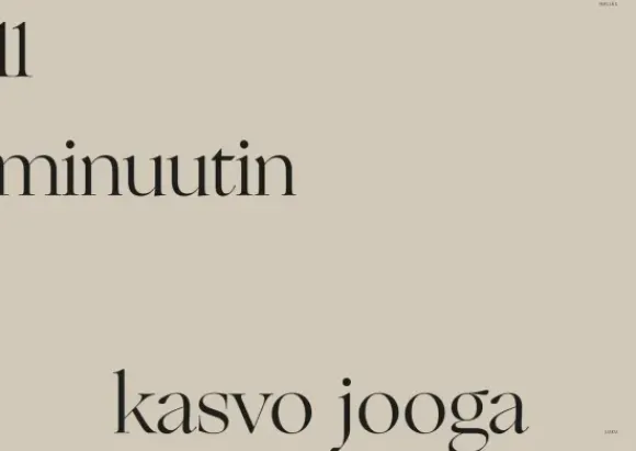11 minuutin kasvojooga -kirja
