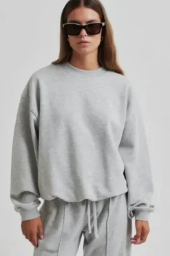 Abadell collegehousut, grey melange