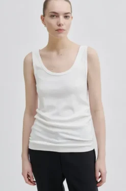 Ambra toppi, valkoinen