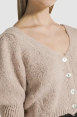 Americandreams - Manda neuletakki alpakkaa, medium brown