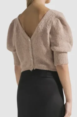 Americandreams - Manda neuletakki alpakkaa, medium brown