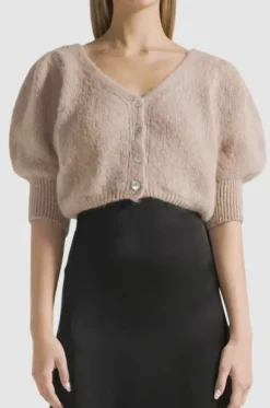 Americandreams - Manda neuletakki alpakkaa, medium brown