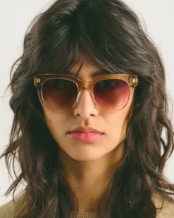 Corlin - Monza aurinkolasit, champagne - gradual brown