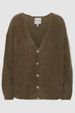 Cornelia mohairneuletakki, dark brown