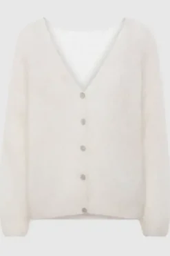 Cornelia mohairneuletakki, white