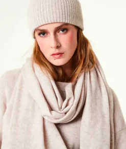 Davida - iso cashmerehuivi, light beige
