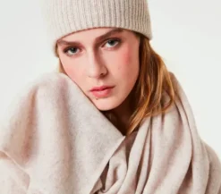 Davida - iso cashmerehuivi, light beige