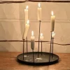 eno studio - MULTI CANDLE PIN kynttilänjalka, musta