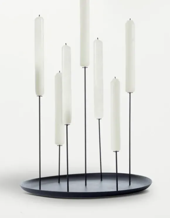 eno studio - MULTI CANDLE PIN kynttilänjalka, musta