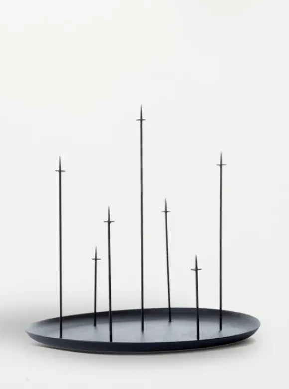 eno studio - MULTI CANDLE PIN kynttilänjalka, musta