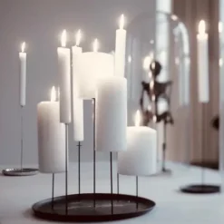 eno studio - MULTI CANDLE PIN kynttilänjalka, musta