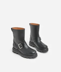 Flattered - Anine saappaat nahkaa, musta