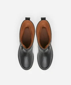 Flattered - Anine saappaat nahkaa, musta