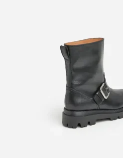 Flattered - Anine saappaat nahkaa, musta