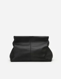 Flattered - Clay Clutch nahkaa, musta