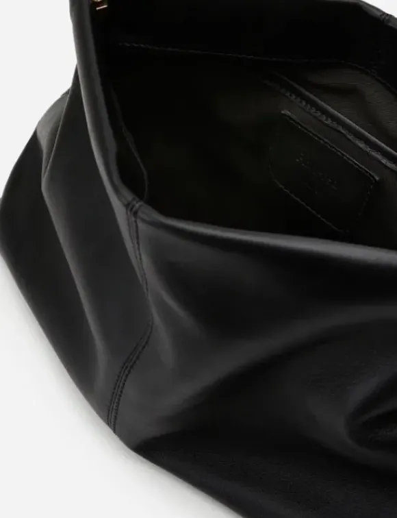 Flattered - Clay Clutch nahkaa, musta