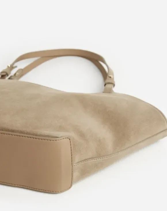 Flattered - Dilba Mini Tote Bag Suede Sand