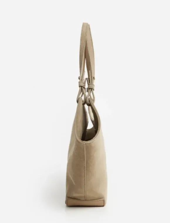 Flattered - Dilba Mini Tote Bag Suede Sand
