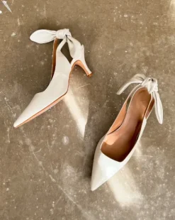 Flattered - Franchesca Bow korkokengät, creme