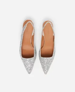 Flattered - Franchesca Glitter Textile Silver