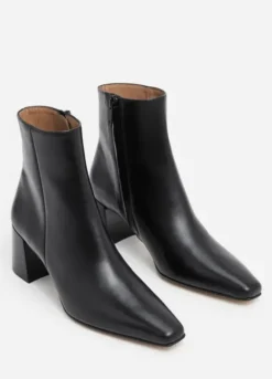 Flattered - Gill nilkkurit nahkaa, musta