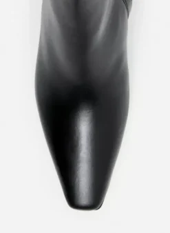 Flattered - Gill nilkkurit nahkaa, musta