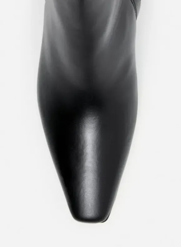 Flattered - Gill nilkkurit nahkaa, musta