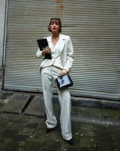 Flattered - Hedda mini handbag, black croco