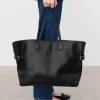 Flattered - Lesley tote bag, leather black