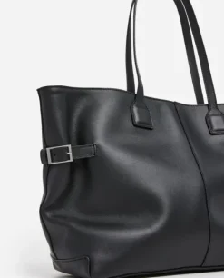 Flattered - Lesley tote bag, leather black