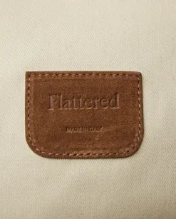 Flattered - Lesley tote bag, suede bourbon