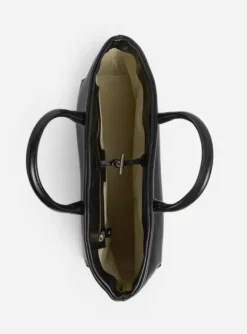 Flattered - Lola tote bag leather, black