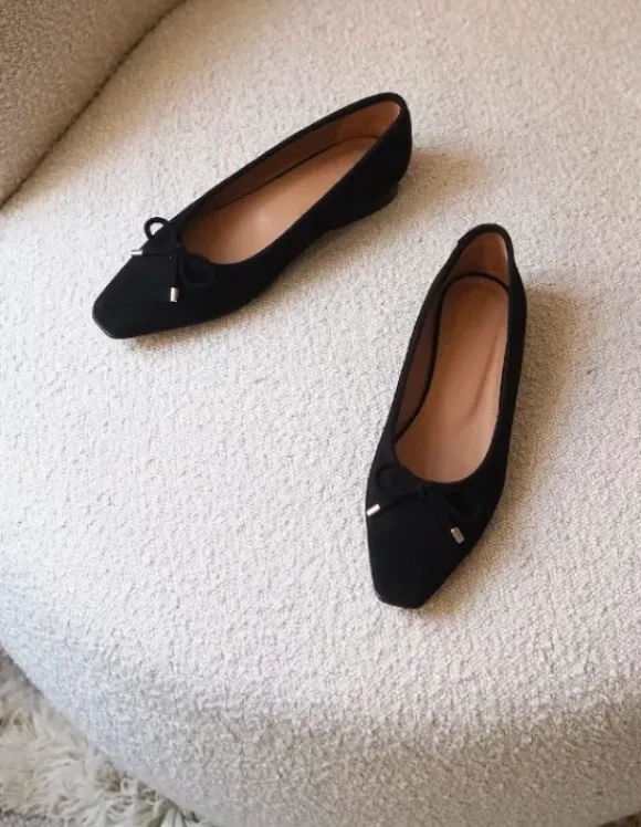 Flattered - Monica ballerinat, musta mokka