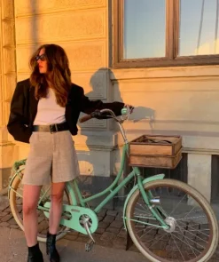 Flattered - Riley nilkkurit nahkaa, musta