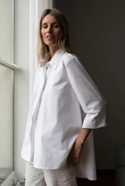 Gauhar - klassinen paitapusero, valkoinen