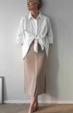 Gauhar - klassinen paitapusero, valkoinen