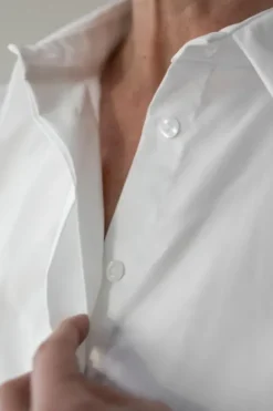 Gauhar - klassinen paitapusero, valkoinen