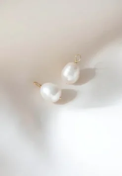 Gauhar - Lisäosat Fresh Water Pearl iso, kulta