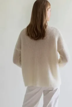 Gauhar - Mohair neuletakki, white