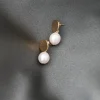 Gauhar - Pearl Drop Earrings, gold