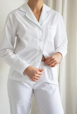 Gauhar - puuvillainen pyjama, valkoinen