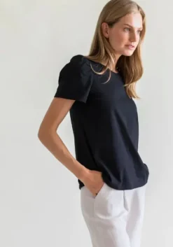 Gauhar - t-paita puff hihat musta