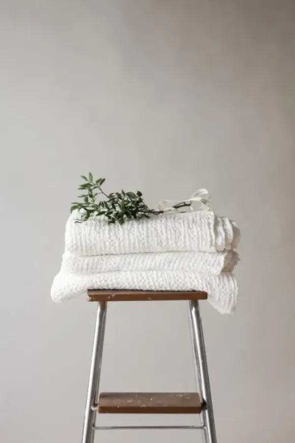 Gauhar - vohvelipyyhe, valkoinen