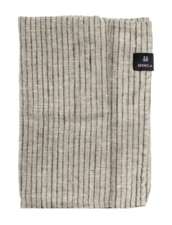 Himla - raidalliset pellavaservetit (4pl), kohl/natural