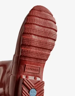 Hunter Original Tall Gloss Boot, Military red