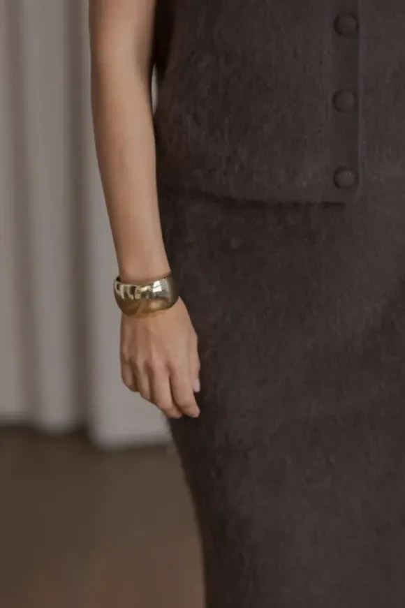 Kaia cashmere hame, dark chocolate