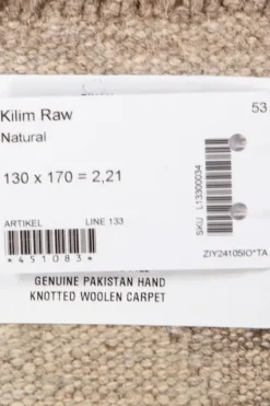 Kelim matto, natural #611 / 130x170cm