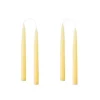 Kruunukynttilä lyhyt 20cm vaaleankeltainen