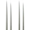 Kruunukynttilä pitkä 35cm, harmaa