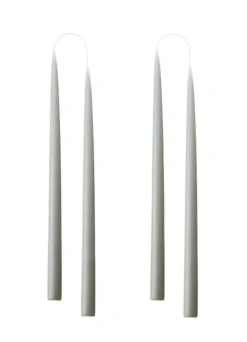 Kruunukynttilä pitkä 35cm, harmaa